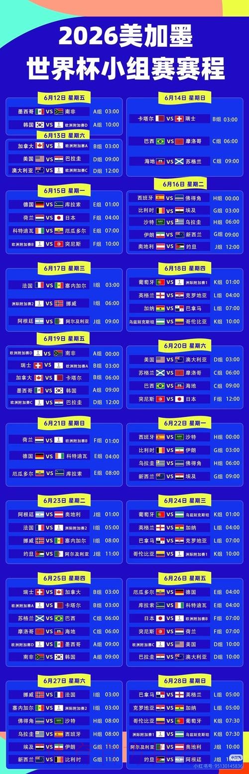 2026世界杯直播详细安排全程直播在哪里看